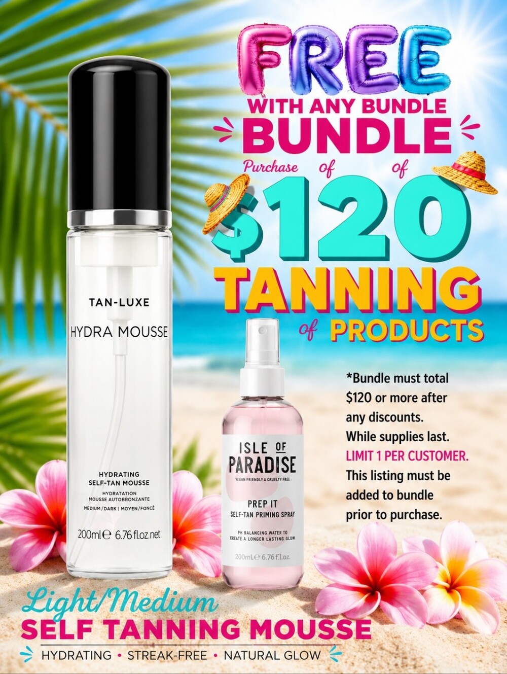 Tan-Luxe Light-Medium Hydra Mousse Clear Self-Tanning Mousse